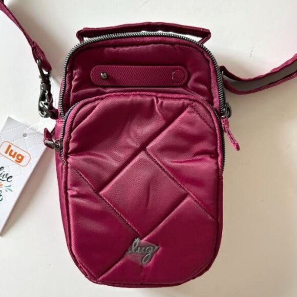 Lug Skeeter Mini SE Convertible Crossbody Belt Bag Raspberry - Deep Cherry Red - Picture 1 of 8
